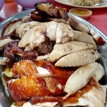 Roast chicken with Roast Pork