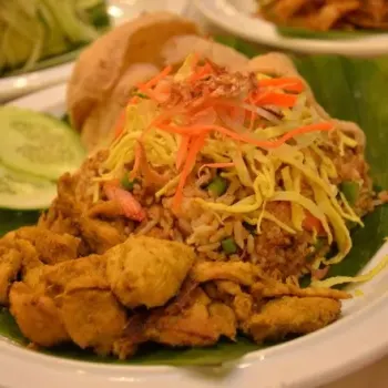 Kampung Fried Rice with Tumeric Chicken