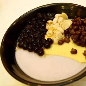 Taro Ice Series + Red Bean + Peanut + Pearl
