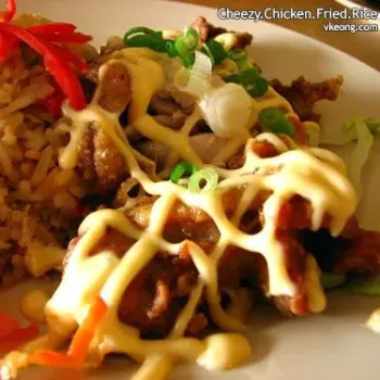 Cheezy Chicken Fried Rice