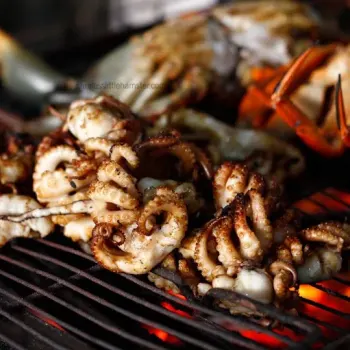 BBQ Squid And Crab