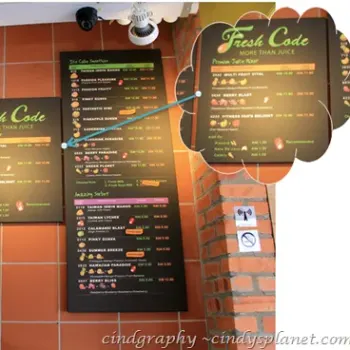 Menu & Price List Board