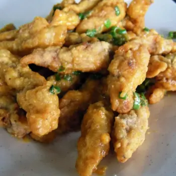Mantis Prawn Coated With Salted Egg Yolk