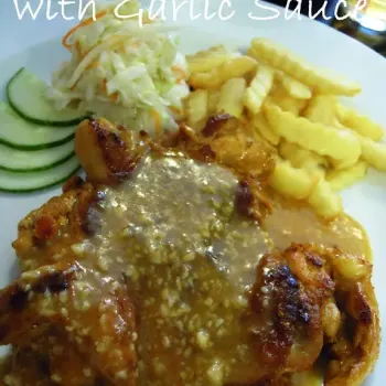 Chicken Chop With Garlic Sauce