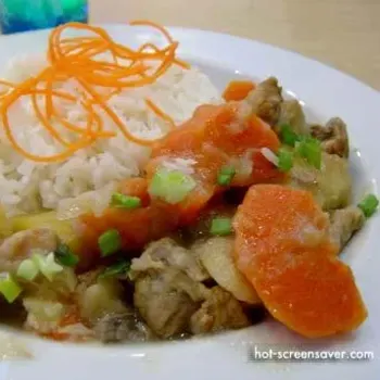 Stewed Chicken with Rice