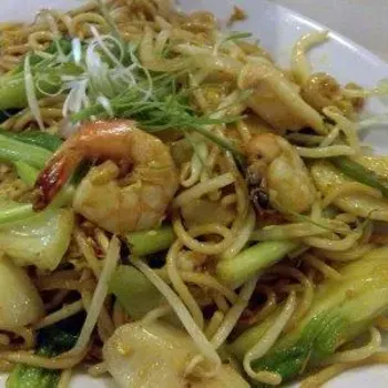 Curry seafood spaghetti