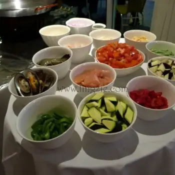 Ingredients For The Paella – Butter Beans, Corguettes, French Beans, Tomatoes Etc