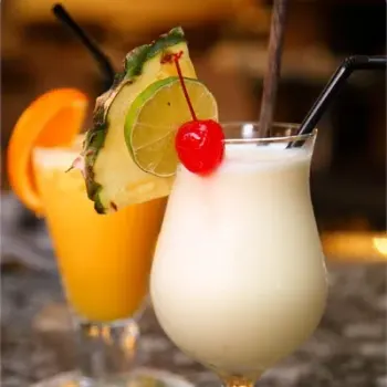 Pina Colada (RM14) and Orange Juice (RM6)