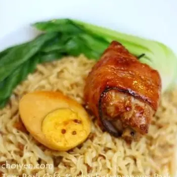 Ramen with Braised Pork Rib and Bacon