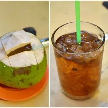 Fresh Coconut Water And Boiled Longan Drinks