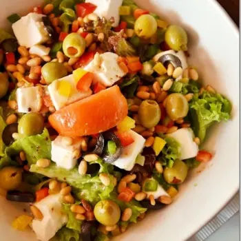 Greek Soft Feta Cheese Salad