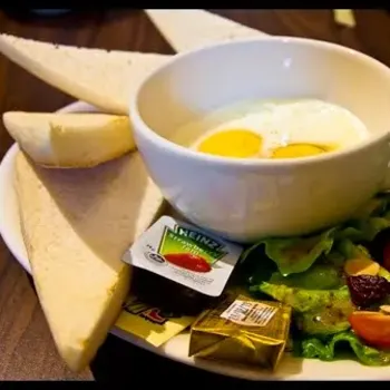 Bread with Half-Boiled Eggs