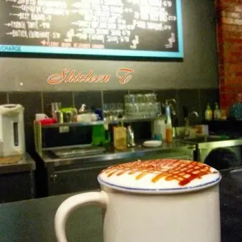 Signature cup with coffee