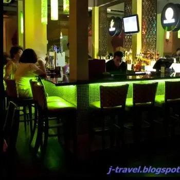 The Decorative Bar Counter of Bar Banyan