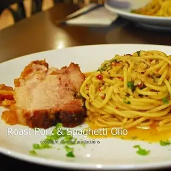 Roast Pork and Spaghetti Olio