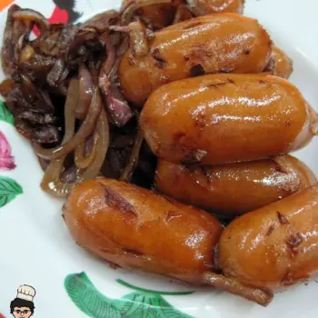 Hot Dog with Onion 大葱炒香肠