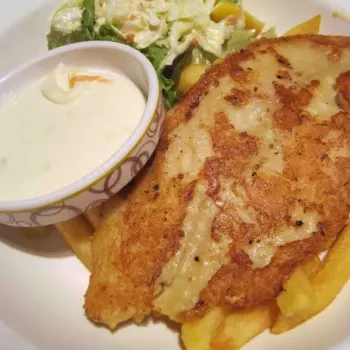 Grilled Fish Fillet with fries