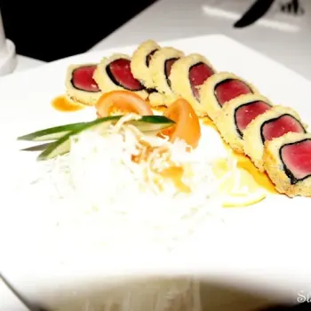 Ahikatsu With Ginger And Wasabi Sauce