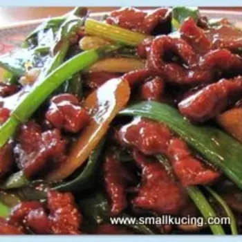 Deer Meat Stir Fried With Spring Onion