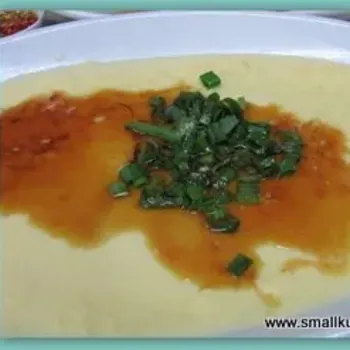 Steam Egg With Minced Chicken