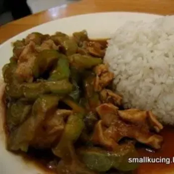 Bitter Gourd Chicken with Rice