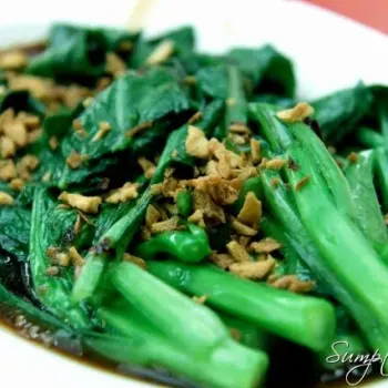 Blanched Choy Sim in Oyster Sauce (爐蠔油菜心) 