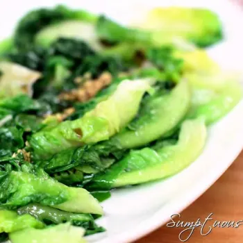 Stir-Fried Australian Lettuce in Oyster Sauce (清炒油麦)