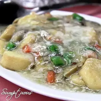 Crabmeat bean curd (蟹爬豆腐)