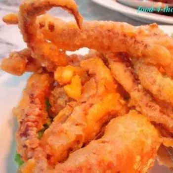 Deep fried australian baby octopus