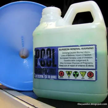 Pool Disinfectant - Sambucca, rum, vodka, gin, tequila, blue Curacao, apple juice