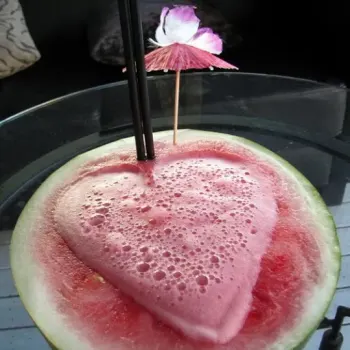 Watermelon Slush - vodka, Midori, lychee liqueur, watermelon