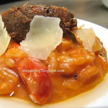 Tomato Risotto with Olive Tapenade