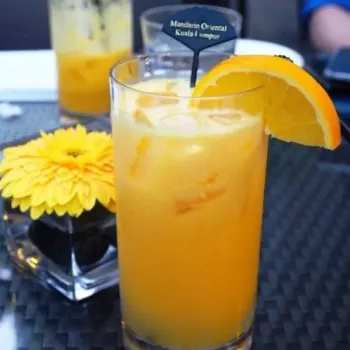 Freshly squeezed orange juice.