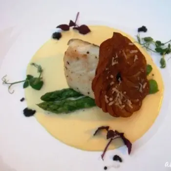 Baked Cod Fish with Ossetra Caviar Beurre Blanc