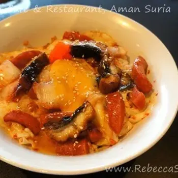 Unagi & Pork Sausage Omelette Rice