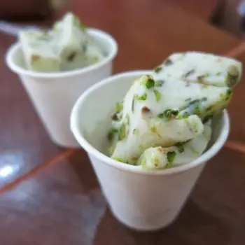 Arabic ice cream with pistachio=simply divine