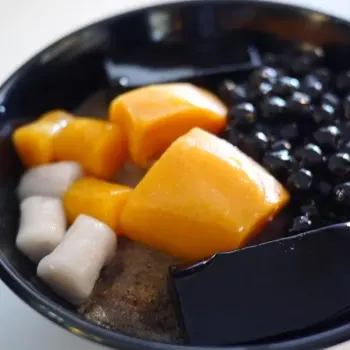 Grass Jelly Series with  Sweet Potato, Pearl and QQ Balls Toppings