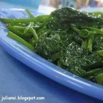 Tapioca-leaf stir fried vege