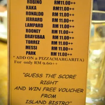 "Special Drinks for 2010 World Cup"