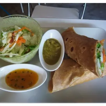 Vege Wrap With Salad
