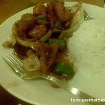 Black Pepper Chicken with Rice