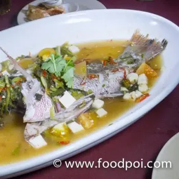 Steamed Red Snapper Fish in Teo Chew Style