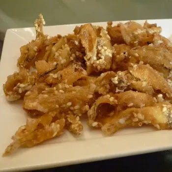 Deep Fried Anchovies With Sesame Seed