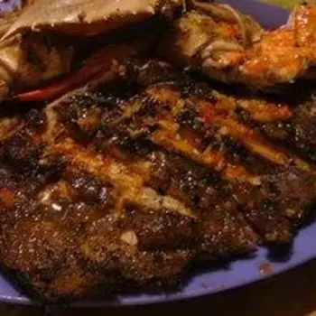 Baked Stingray and Crab