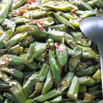 Stir fried Ladyfinger (Okra)