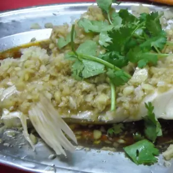 Steamed Grass Carp (Belly section-the best part of the fish)