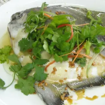 Steamed White Promfret