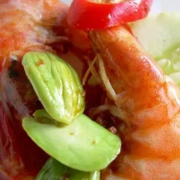 Petai in sambal prawns