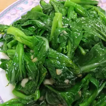 Stir Fried Baby Kailan With Garlic