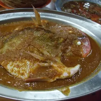Steamed fish with special sauce
